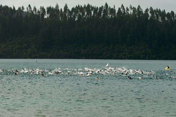 Sprint triathlon swim